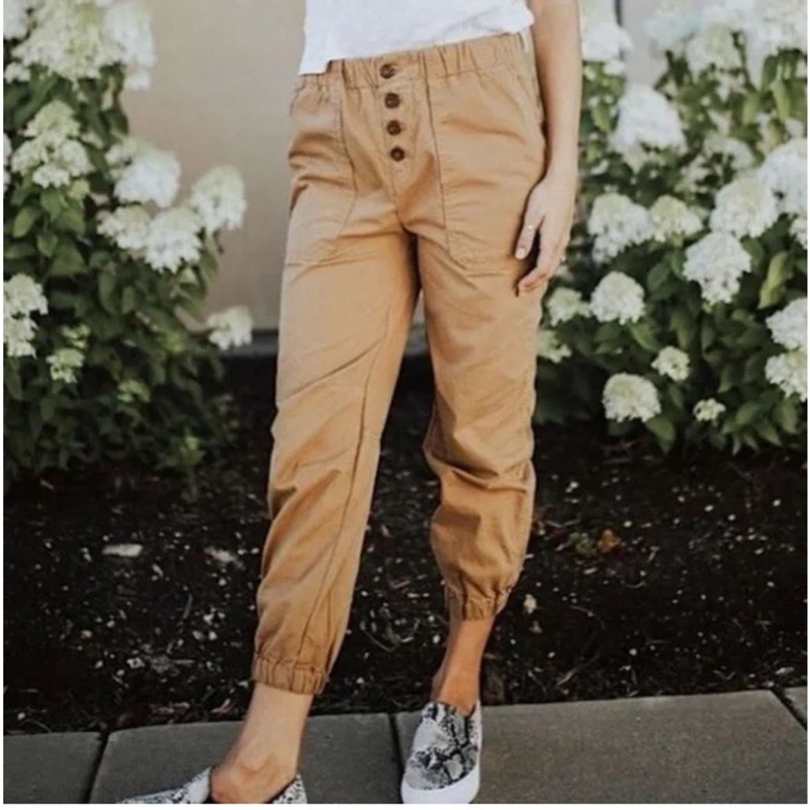 Free People Free People Cadet Pull-On Joggers Brown Size S Size 28" / US 6 / IT 42 - 1 Thumbnail