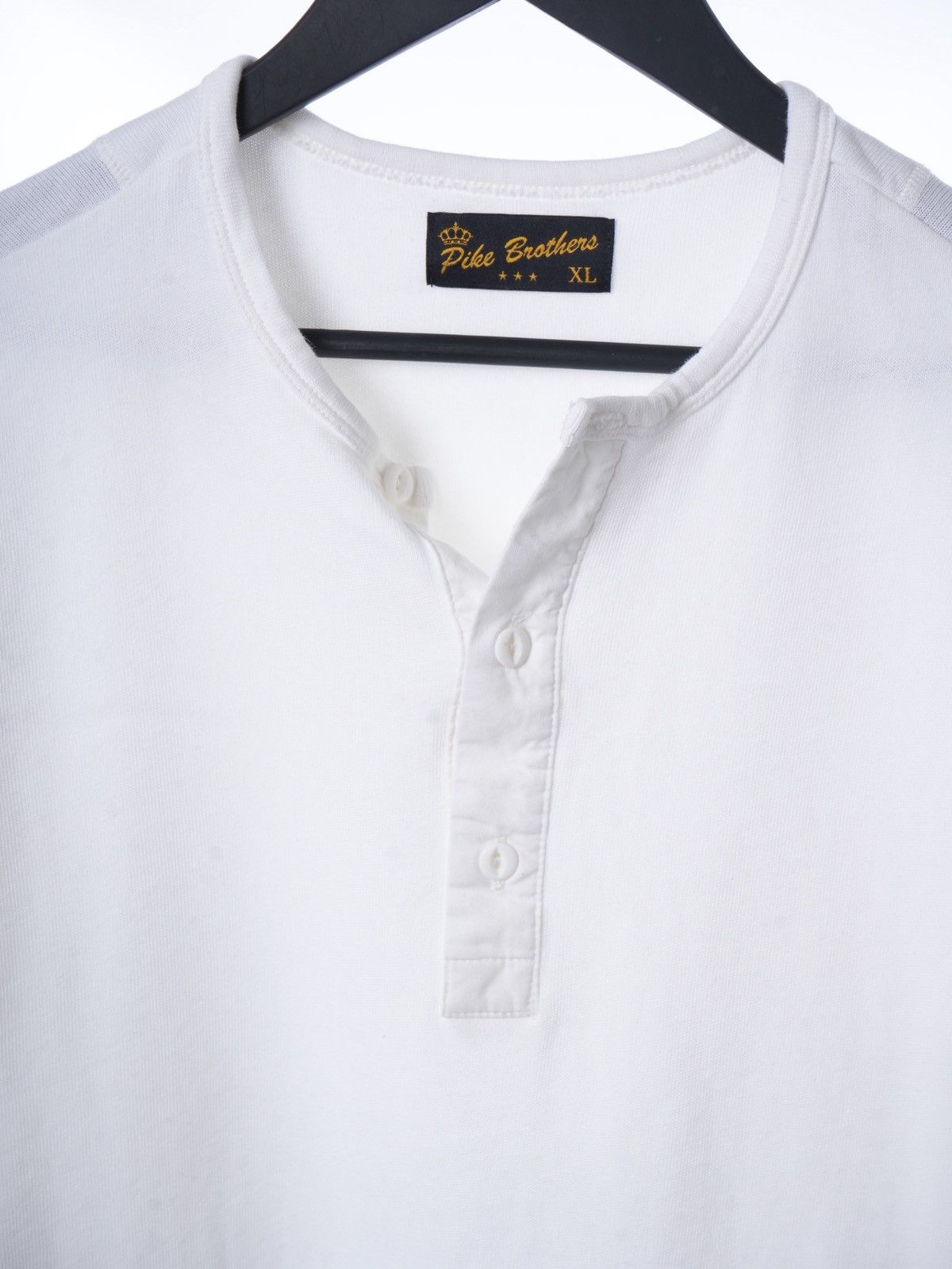 Pike Brothers PIKE BROTHERS 1927 HENLEY SHIRT - FADED White Size US XL / EU 56 / 4 - 3 Thumbnail