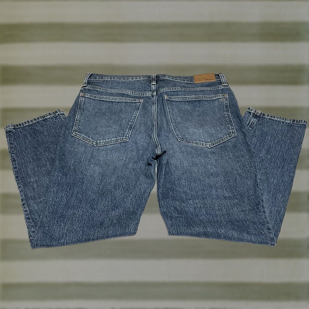 Madewell Madewell The Perfect Vintage Jeans Womens 31 34x28 Blue Denim High Rise Straight Pockets Logo Button Regular Size 24" / US 00 / IT 34 - 1 Thumbnail