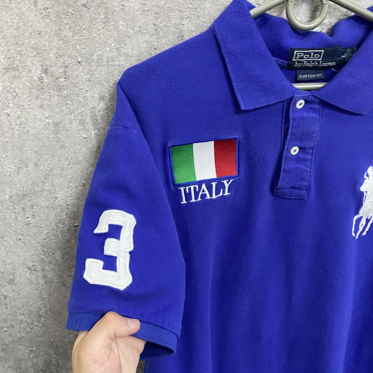 Polo Ralph Lauren Vintage Polo T-Shirt Polo Ralph Lauren Italy PRL #3 Big Logo Size US L / EU 52-54 / 3 - 6 Thumbnail