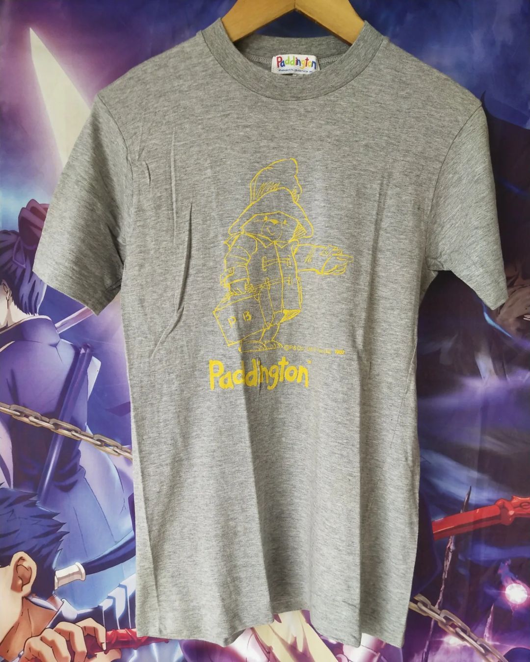 Cartoon Network 1980s Paddington Bear Grey Cartoon Tee Vintage Size S / US 4 / IT 40 - 1 Thumbnail