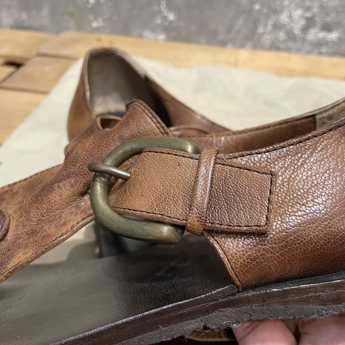 Maison MIHARA YASUHIRO MIHARA YASUHIRO TONG SANDALS Size US 9.5 / EU 42-43 - 11 Thumbnail