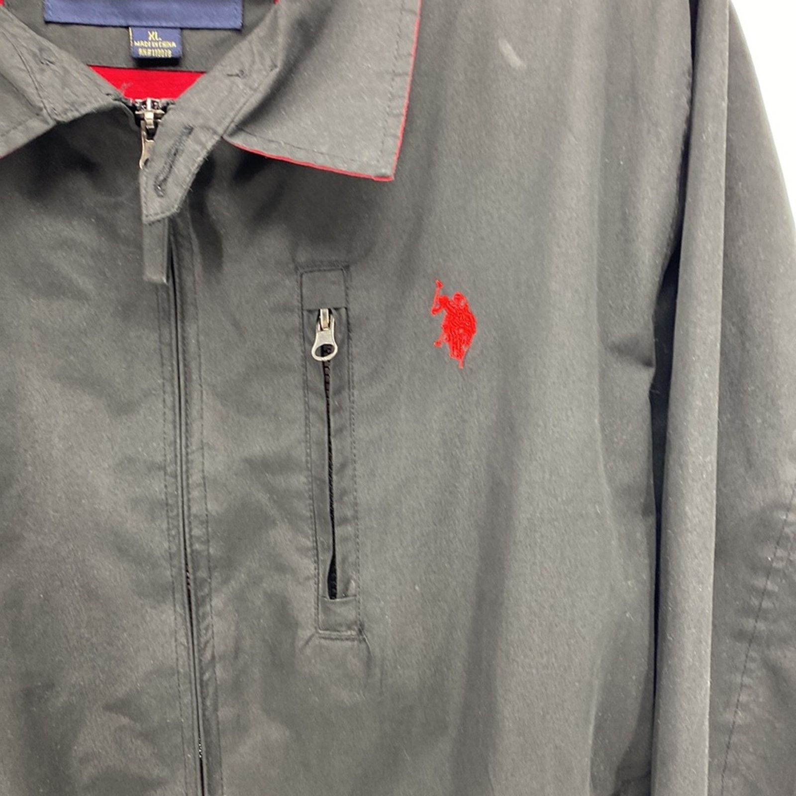 U.S. Polo Assn. U.S POLO ASSN bayport jacket black red logo classic sz XL Size US XL / EU 56 / 4 - 4 Thumbnail