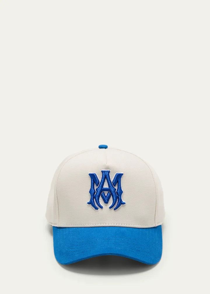 Amiri o1w1db11224 Size: OS / MA Baseball Hat / Cap in White/Blue Size ONE SIZE - 1 Thumbnail