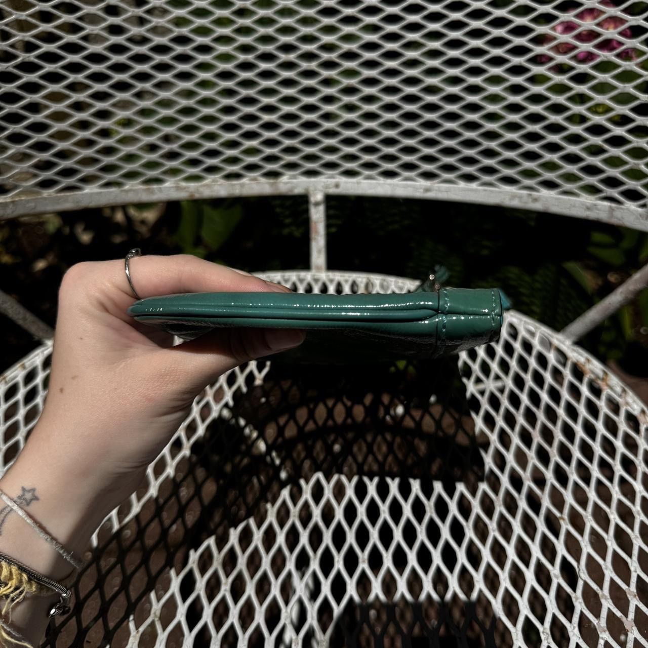 Coach Large Green Coach Patent Leather Wristlet Size ONE SIZE - 5 Thumbnail