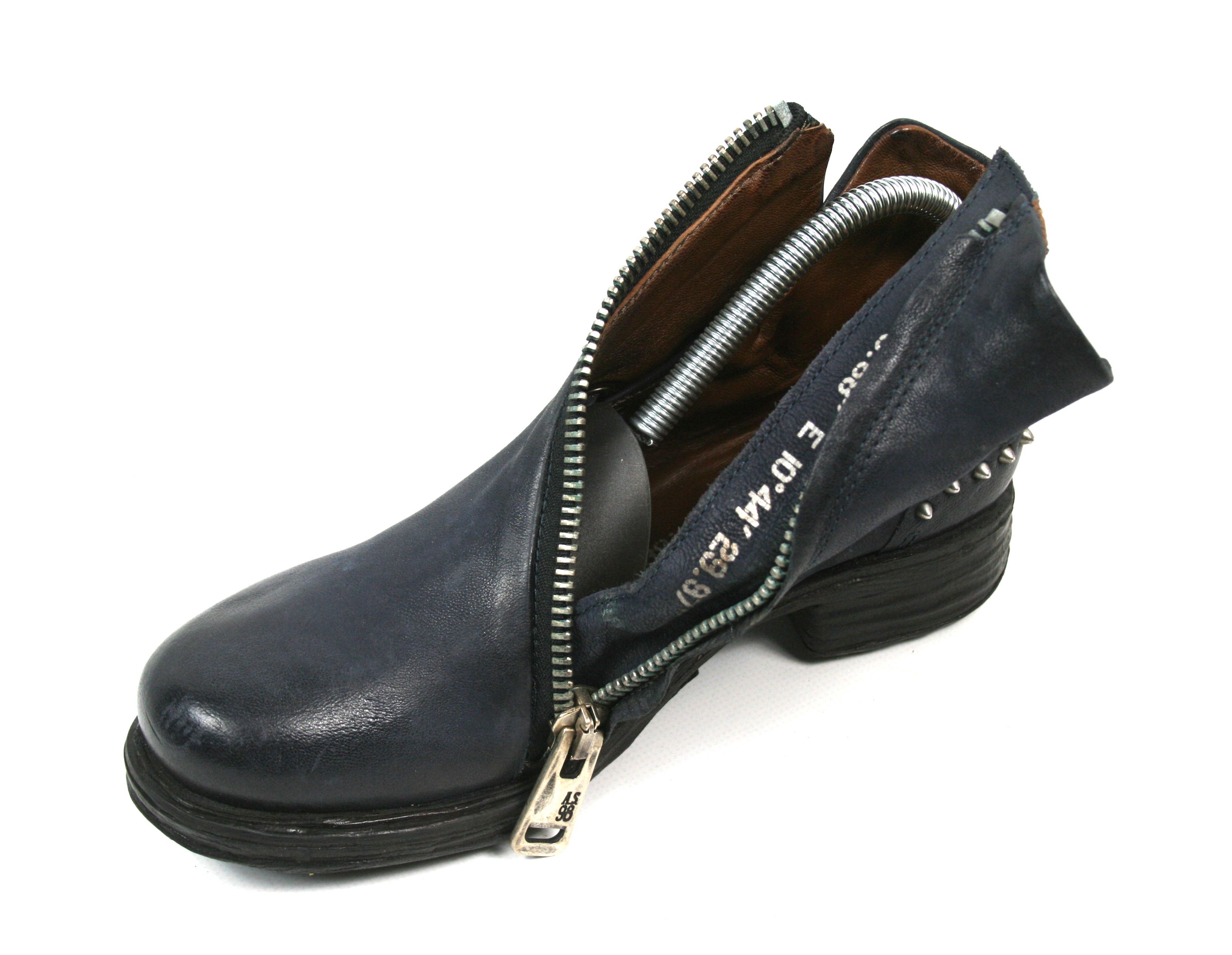 A.S.98 Zipped Front Grunge Biker Studded Boots Size US 7 / IT 37 - 3 Thumbnail