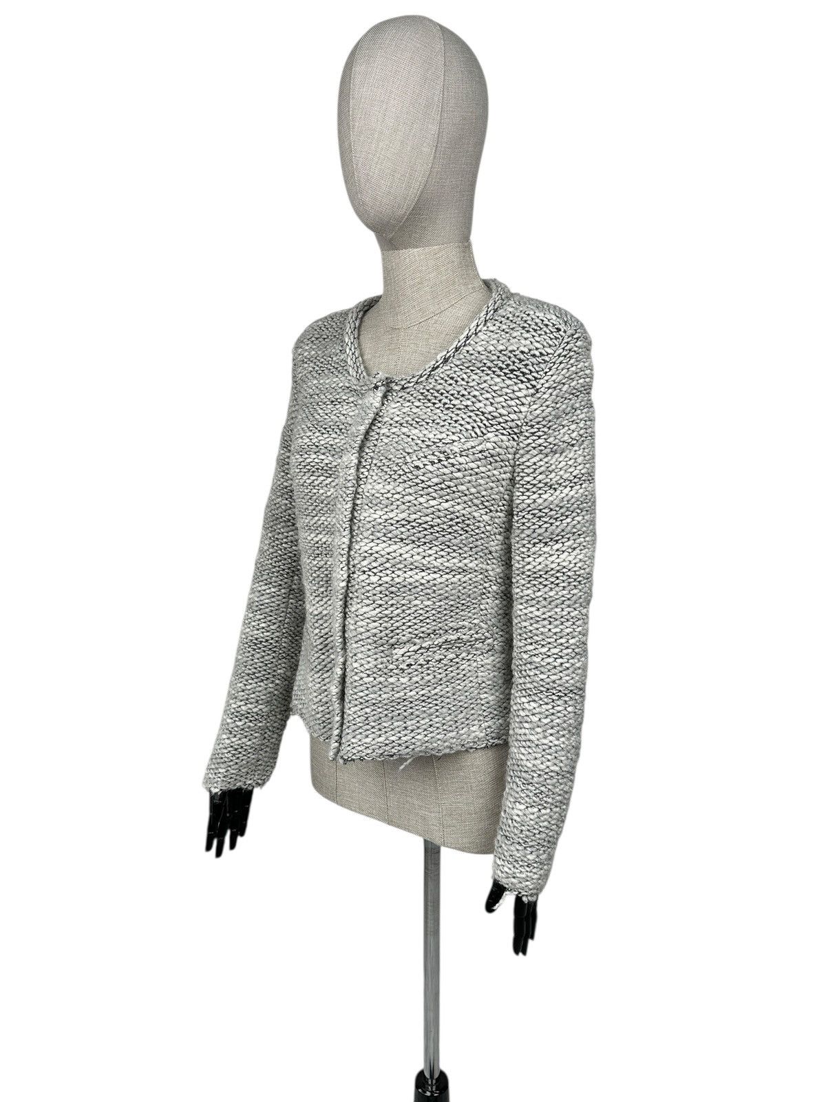 Iro IRO Shavani Carene Knit Boucle Gray Wool Blend Jacket sz 42 Size M / US 6-8 / IT 42-44 - 2 Thumbnail