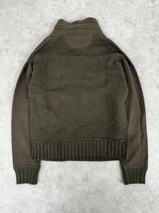 Dolce & Gabbana AW2003 Dolce & Gabbana Hybrid Khaki Green Wool Sweater Size US M / EU 48-50 / 2 - 4 Thumbnail