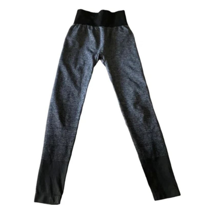 Other Athleisure Activewear Yoga Leggings Gray Black Panel NEW MIX Size 22" - 2 Thumbnail