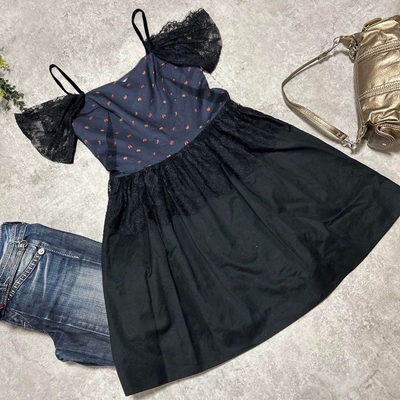 Undercover UNDERCOVER size 1 Viscera printed halter printed lace dres Size S / US 4 / IT 40 - 2 Thumbnail