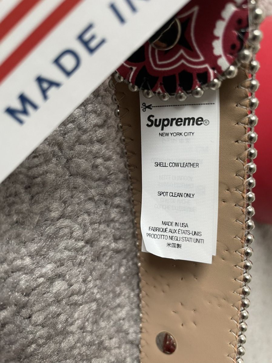 B.B. Simon × Supreme Supreme BB Simon Bandana Belt Red Medium Size 32 - 3 Thumbnail