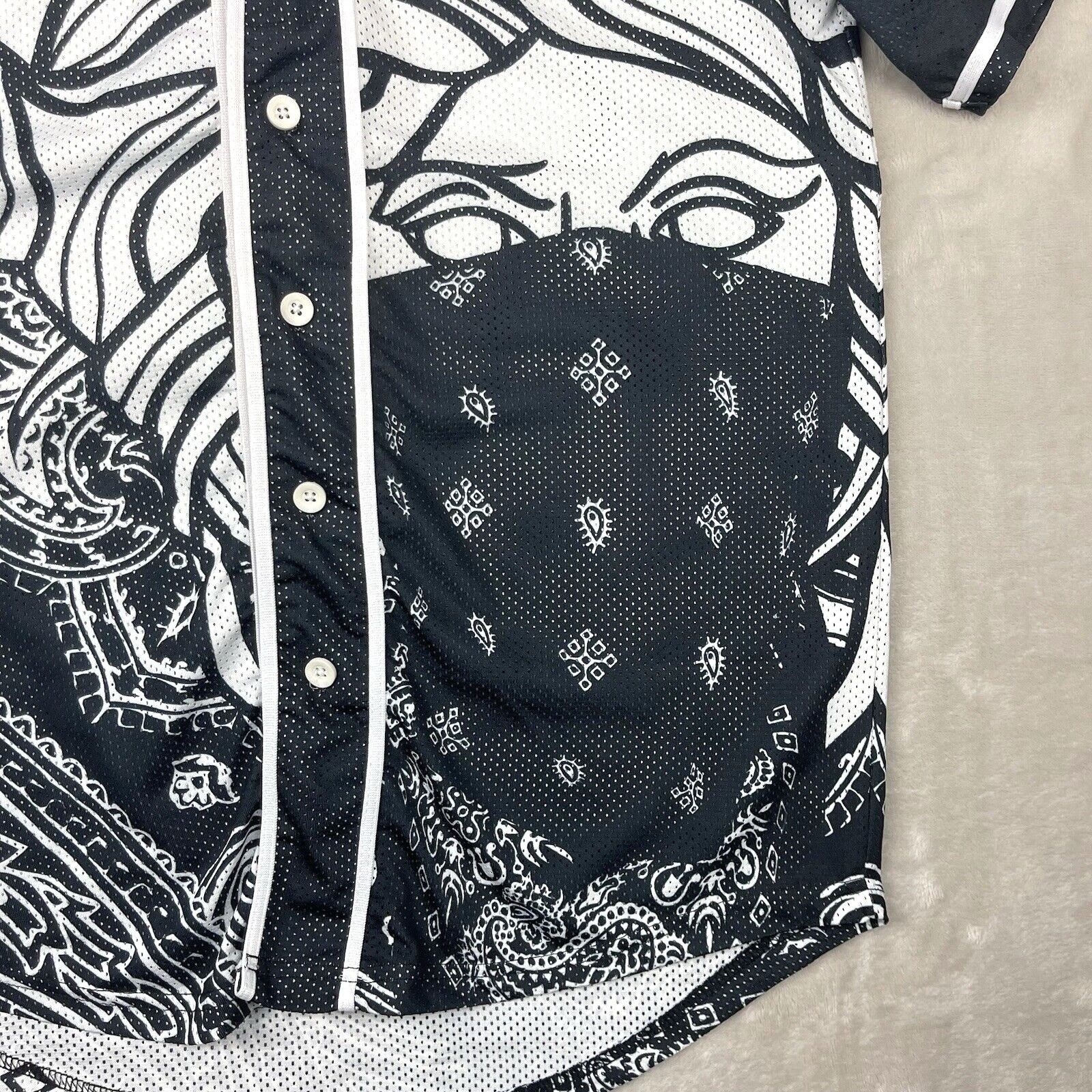 Crooks & Castles Crooks & Castles Medusa Bandana Baseball Jersey Paisley Mesh Size US S / EU 44-46 / 1 - 3 Thumbnail