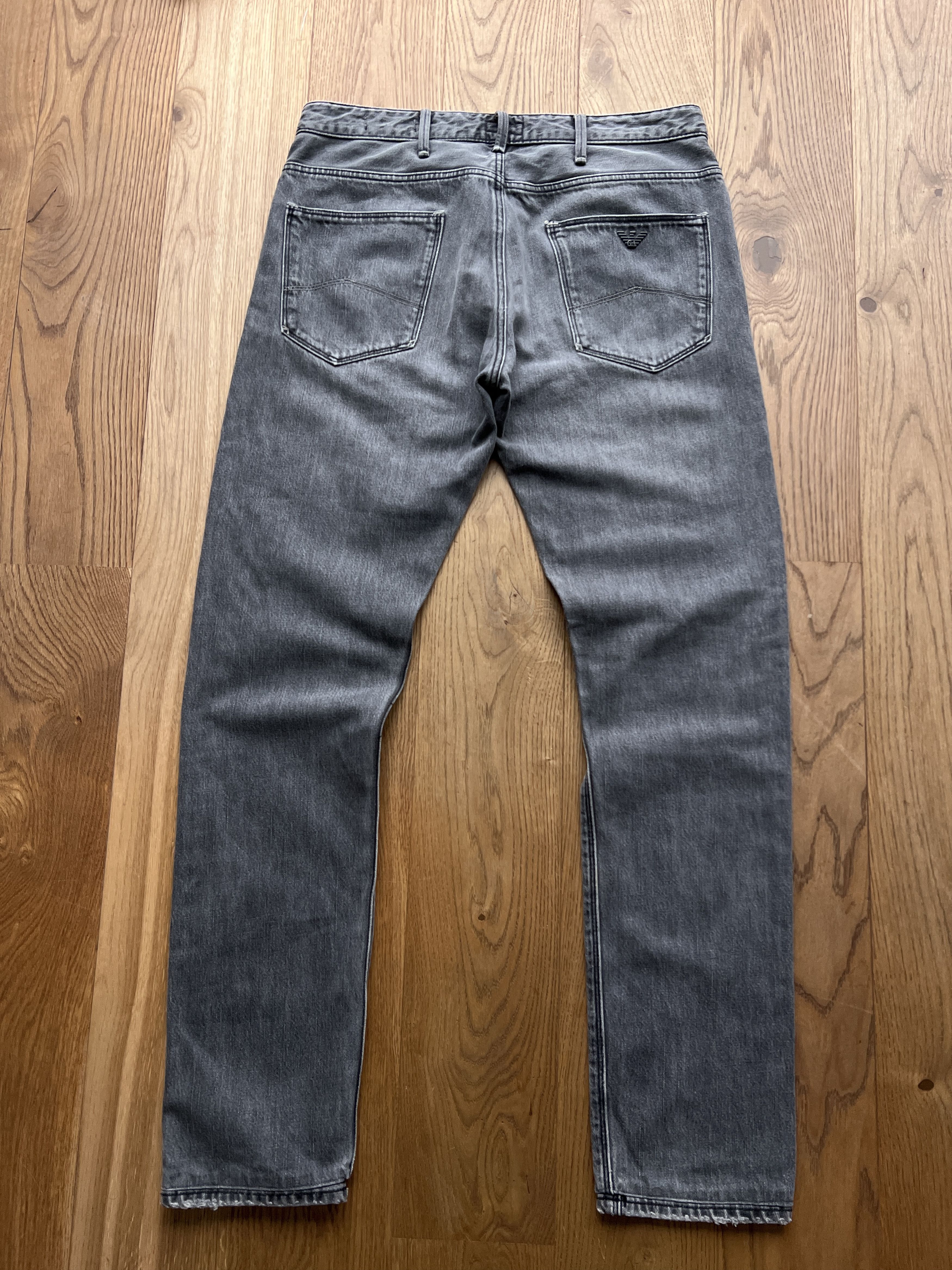 Armani Crazy! Armani jeans black skinny denim stretch slim pants Size US 31 - 4 Thumbnail