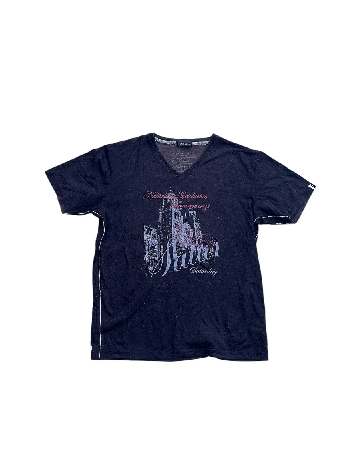 Japanese Brand STEAL! Crazy Y2K Nota Bene Poem Gohtic Tee Punk Lgb Size US S / EU 44-46 / 1 - 1 Thumbnail