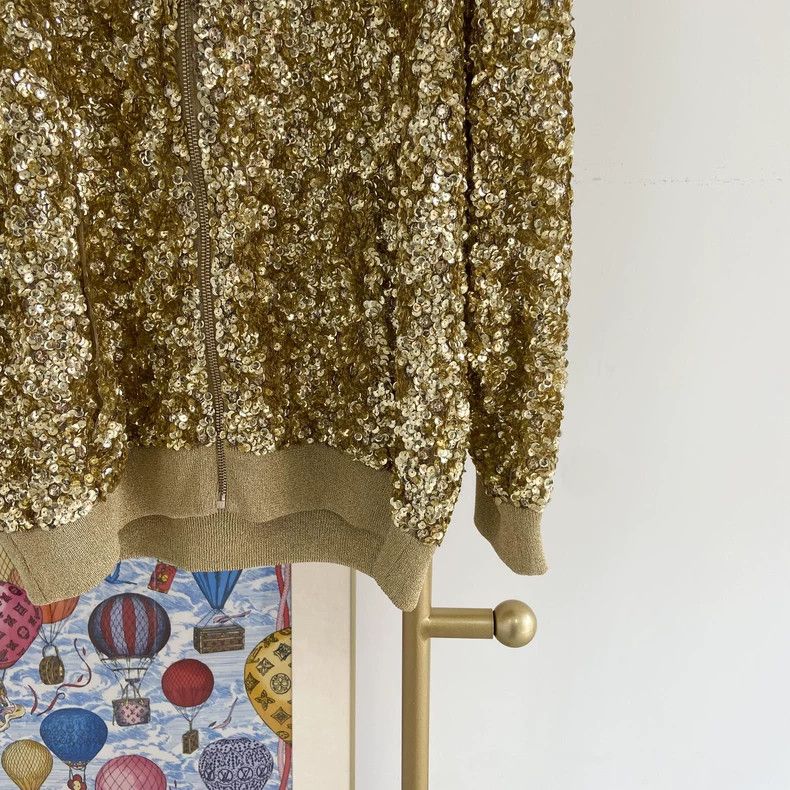 Valentino Valentino Gold heavy work beaded sequin jacket Size S / US 4 / IT 40 - 4 Thumbnail
