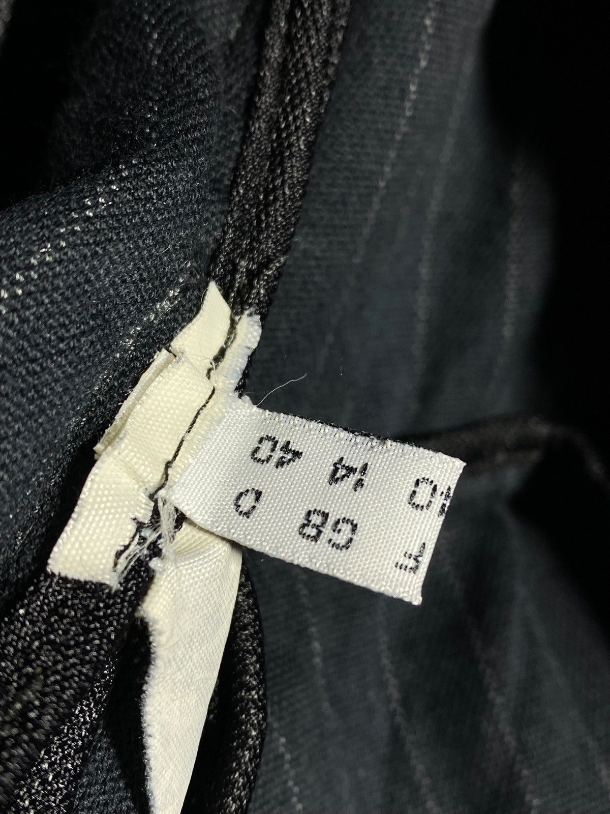 Armani Vintage 90s Armani Jeans Velour Striped Black Women’s Blazer Size M / US 6-8 / IT 42-44 - 18 Thumbnail