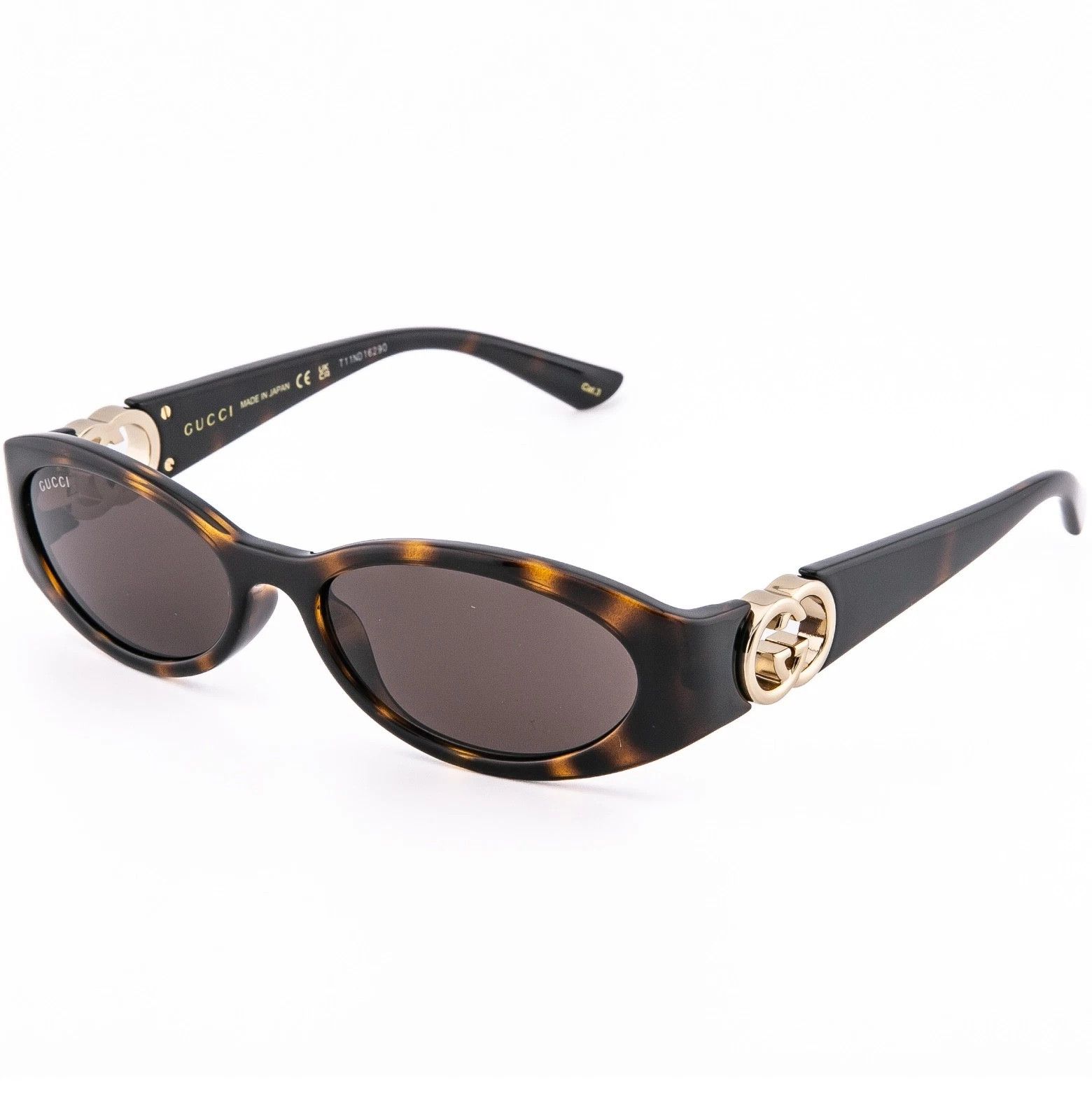 Gucci GUCCI GG1660S Brown Narrow 1660 GG Fashion Sunglasses 002 Size ONE SIZE - 4 Thumbnail