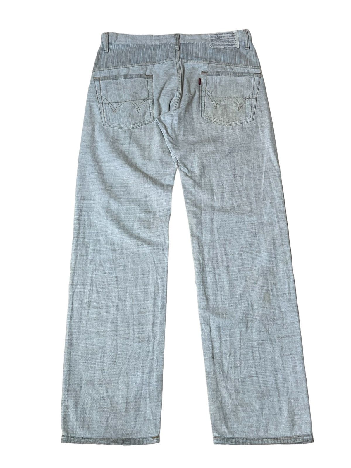 Edwin SICK 90s VINTAGE EDWIN GRAND BLUE SELVAGE 13oz DENIM Size US 33 - 2 Thumbnail