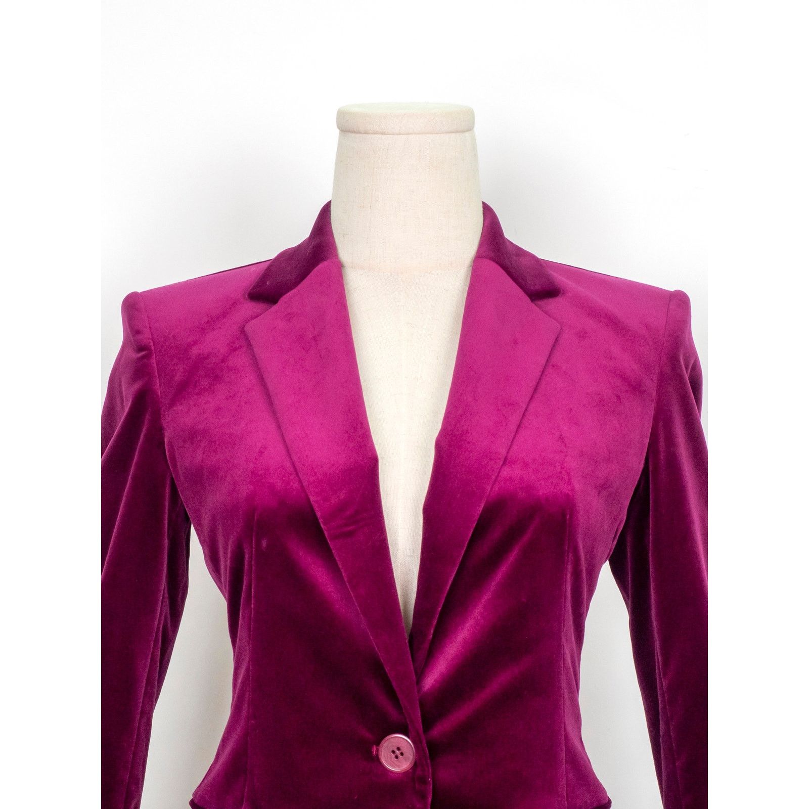 Theory Theory Fuchsia Velvet Slim Fit Pant Suit Size 25" / US 0 / IT 36 - 5 Thumbnail