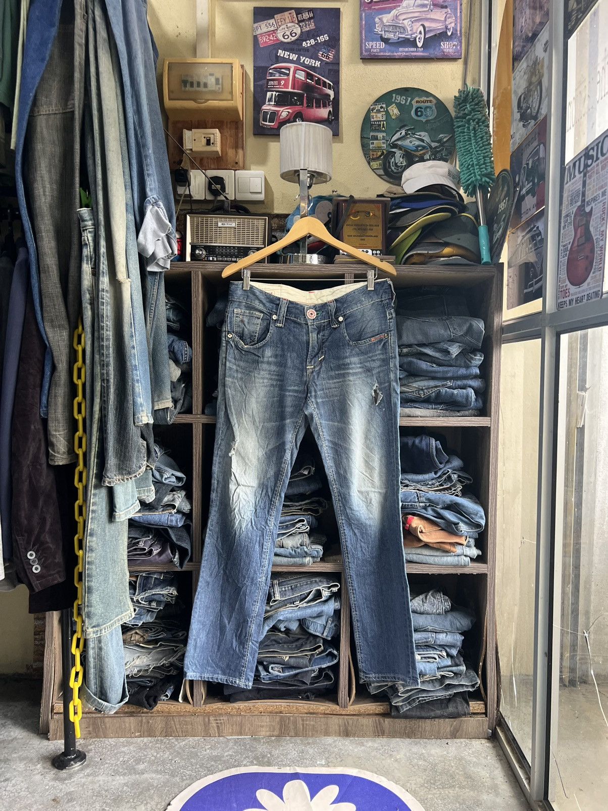 Edwin 🔥Edwin Exclusive Vintage Distressed Denim Size US 34 / EU 50 - 1 Thumbnail