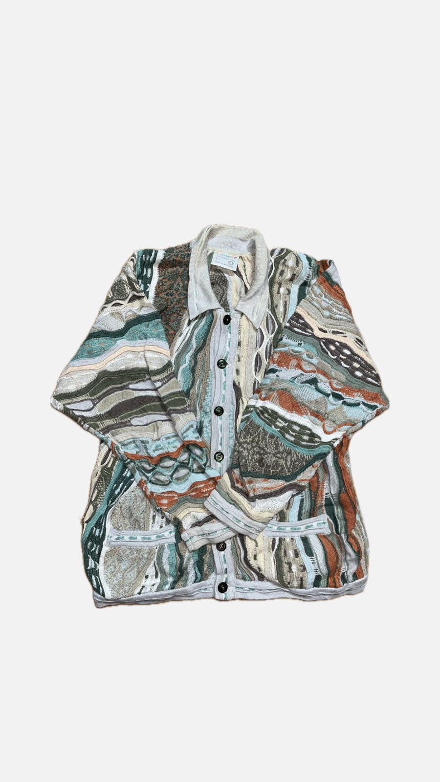 Coogi Coogi cable knit buttoned sweater Size US L / EU 52-54 / 3 - 1 Thumbnail