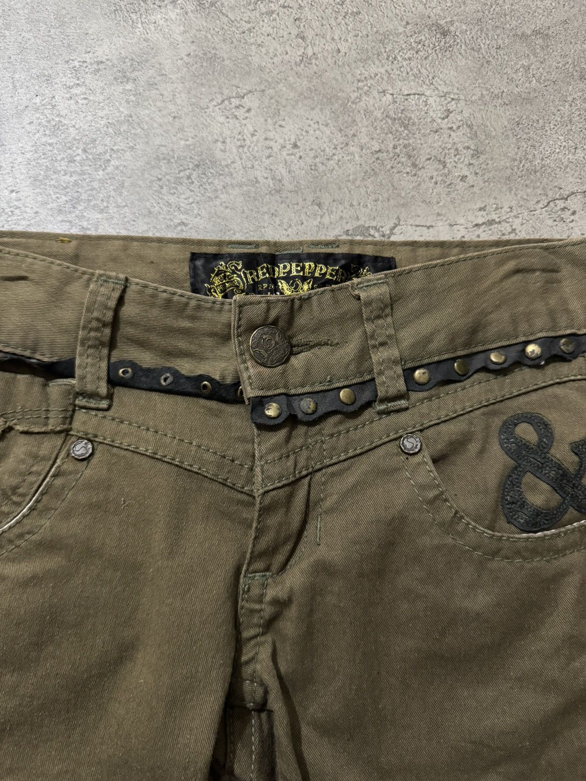 Japanese Brand RED PEPPER STUDDED GRUNGE IFSIXWASNINE PANTS Size 29" - 7 Thumbnail