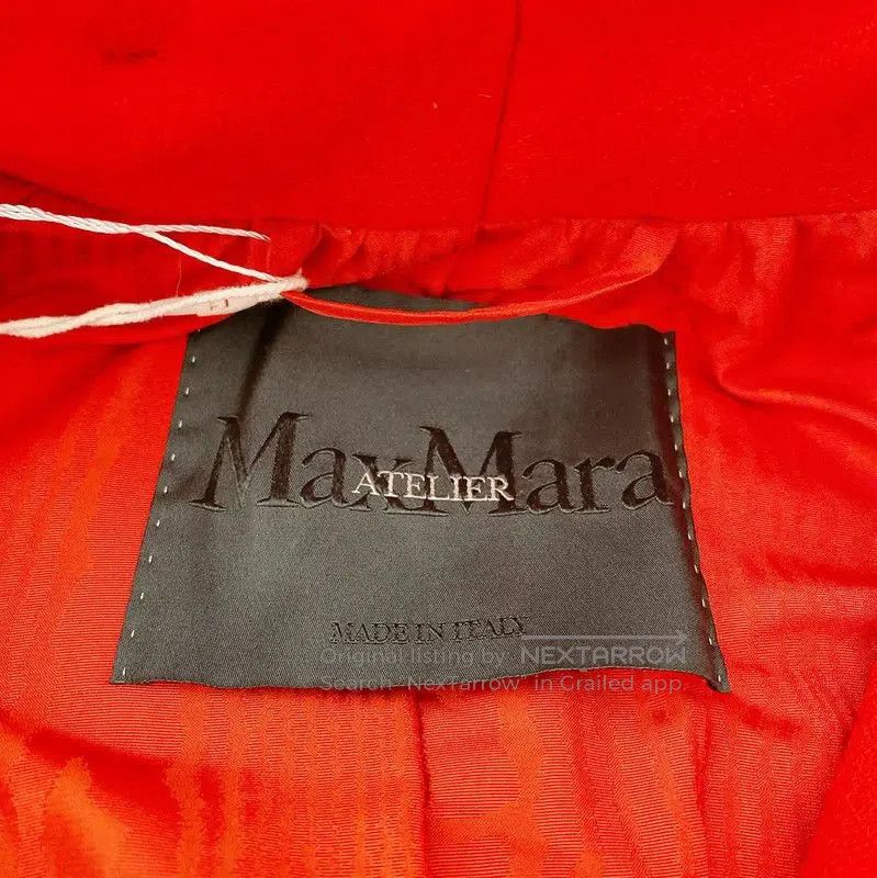 Max Mara MaxMara Women's Red Wool Coat for Spring and Autumn . Size XS / US 0-2 / IT 36-38 - 6 Thumbnail