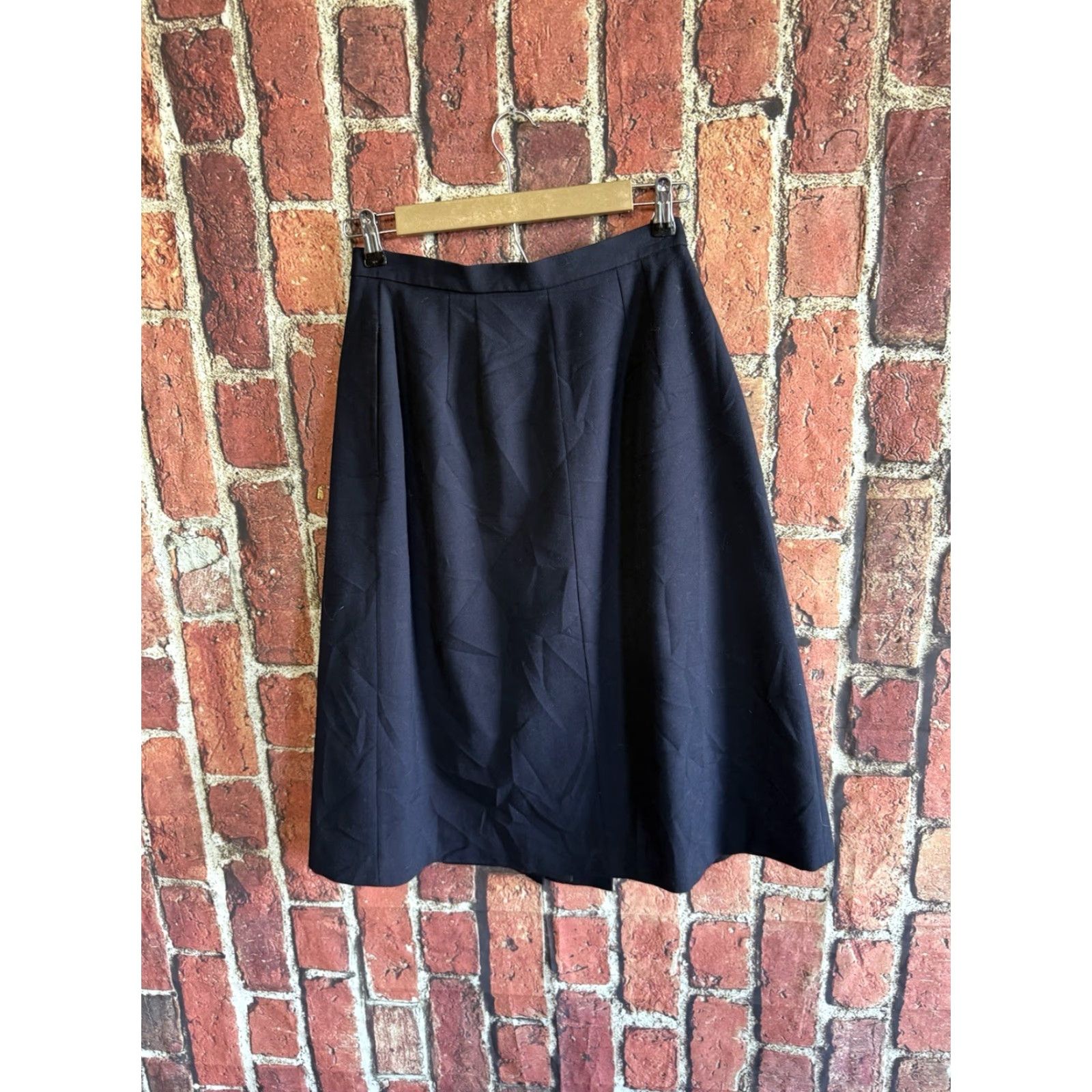 Ellen Tracy VINTAGE Ellen Tracy Womens Skirt 10 Blue Long A-Line 28 inches (Size 10) Womens Size 32" / US 10 / IT 46 - 2 Thumbnail