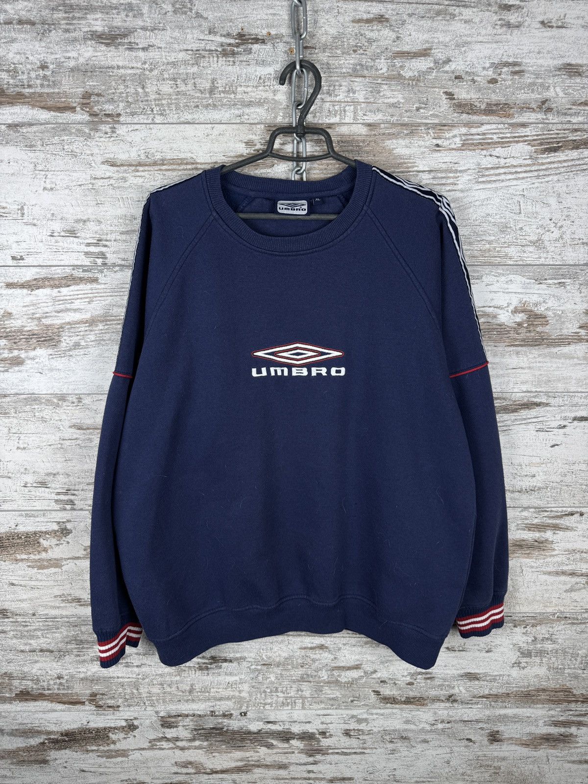 Mens Vintage Umbro Sweatshirt big logo center jacket tee