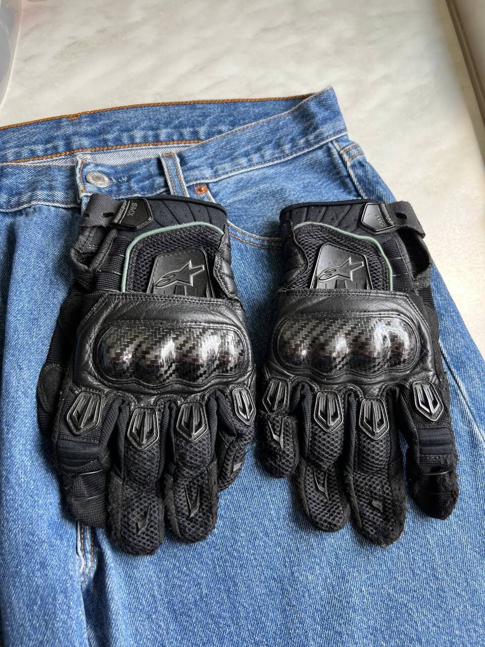 Alpinestars Vintage Alpinestars Black Leather Gloves Motorcycle Racing Size ONE SIZE - 3 Thumbnail