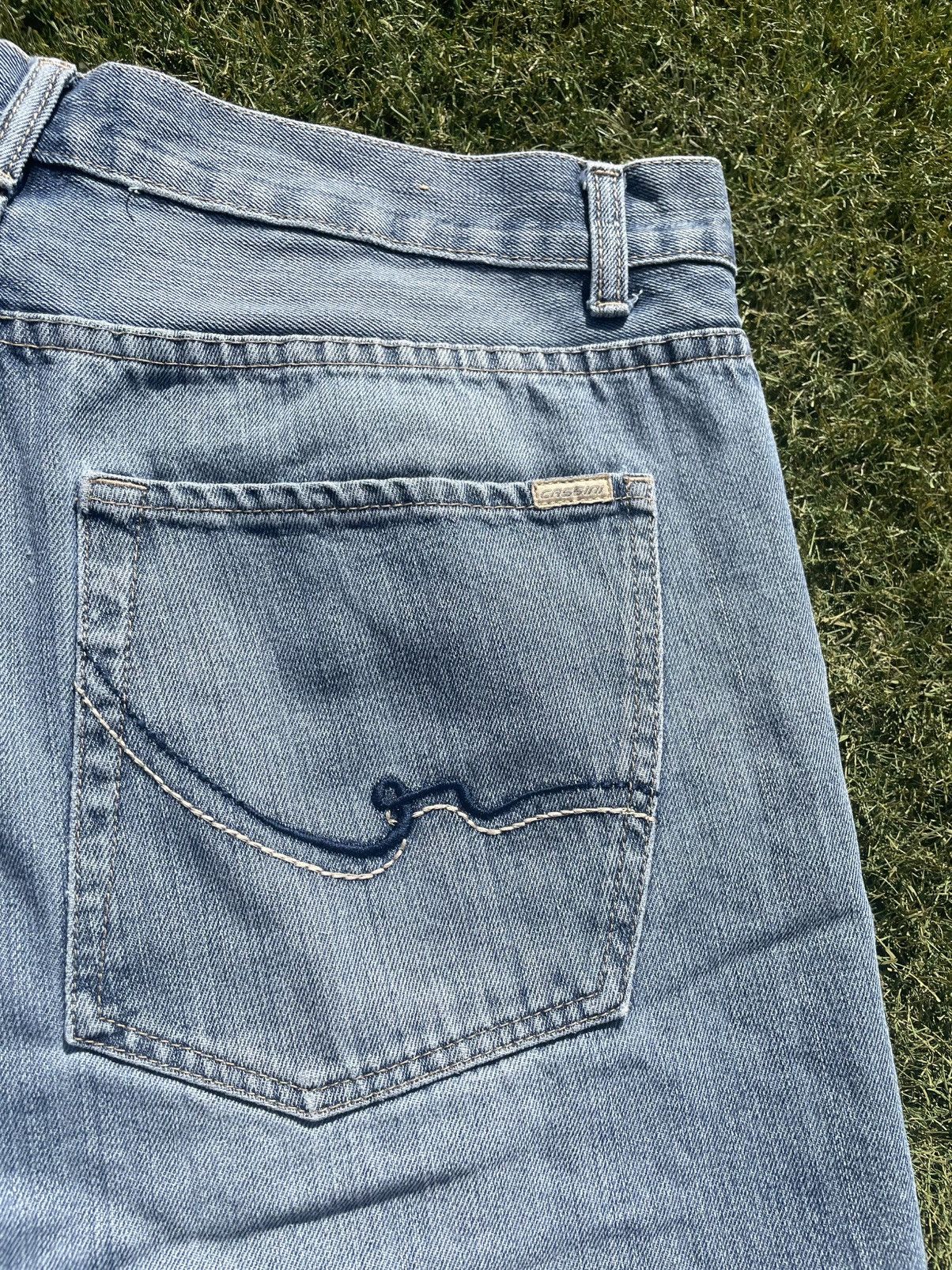 Oleg Cassini Oleg Cassini jeans shorts baggy size 36 blue no button Size US 36 / EU 52 - 6 Thumbnail