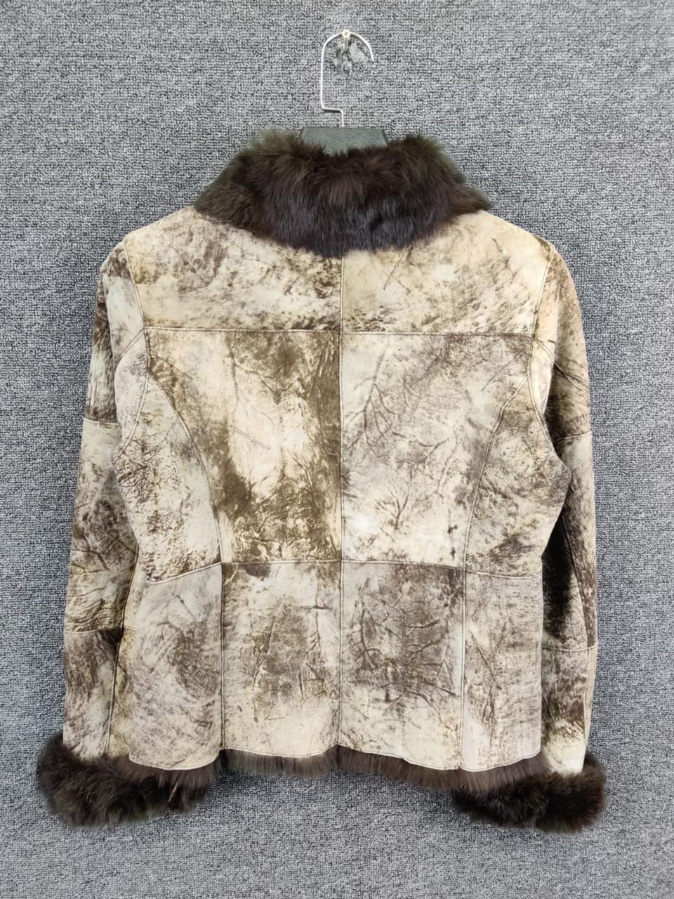 Leather Vintage Leather Rabbit Fur Shearling Jacket Nice Design Size US M / EU 48-50 / 2 - 6 Thumbnail