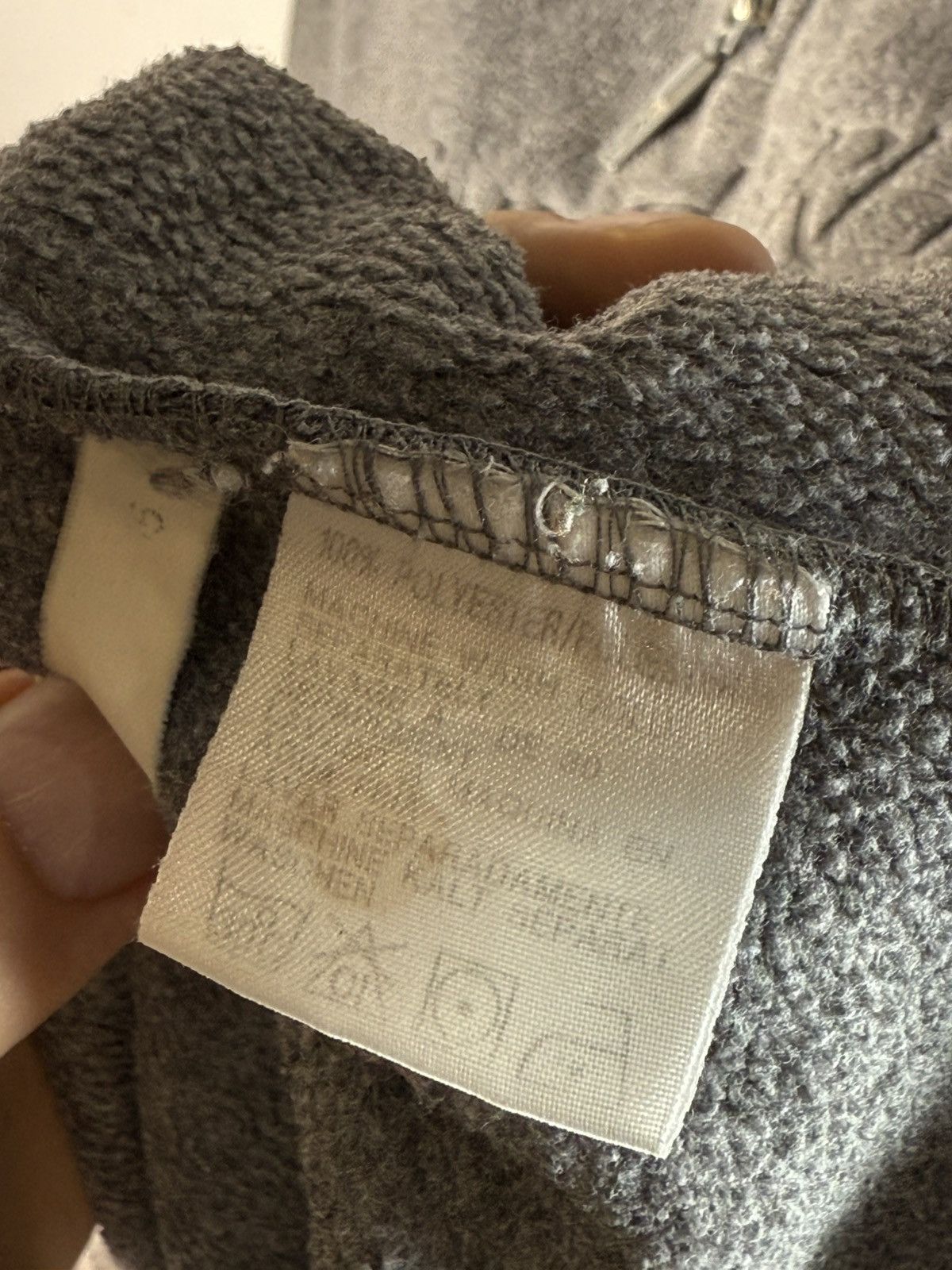 Yves Saint Laurent Fleece YSL Sweatshirt 1/4 Quarter Zip Big Logo Grey Vintage Size US M / EU 48-50 / 2 - 6 Thumbnail