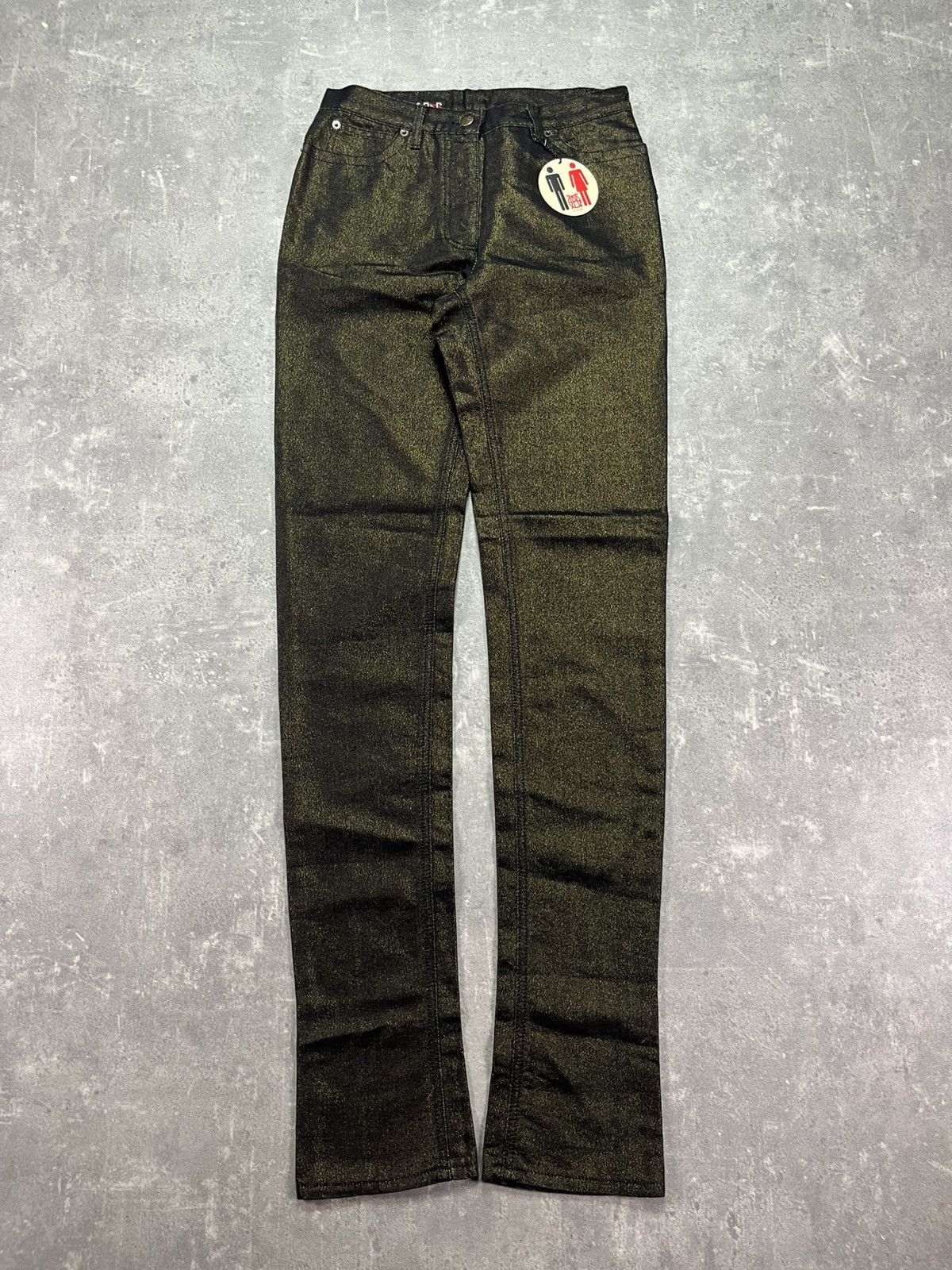 DSWT Jean Paul Gaultier Long Glitter Denim Jeans 28