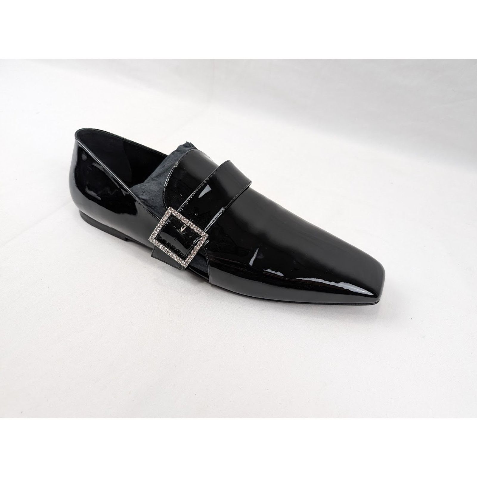 Saint Laurent Paris o1rshd1 Vernice Grupy Tristan Slipper in Nero Size US 11 / EU 44 - 2 Thumbnail