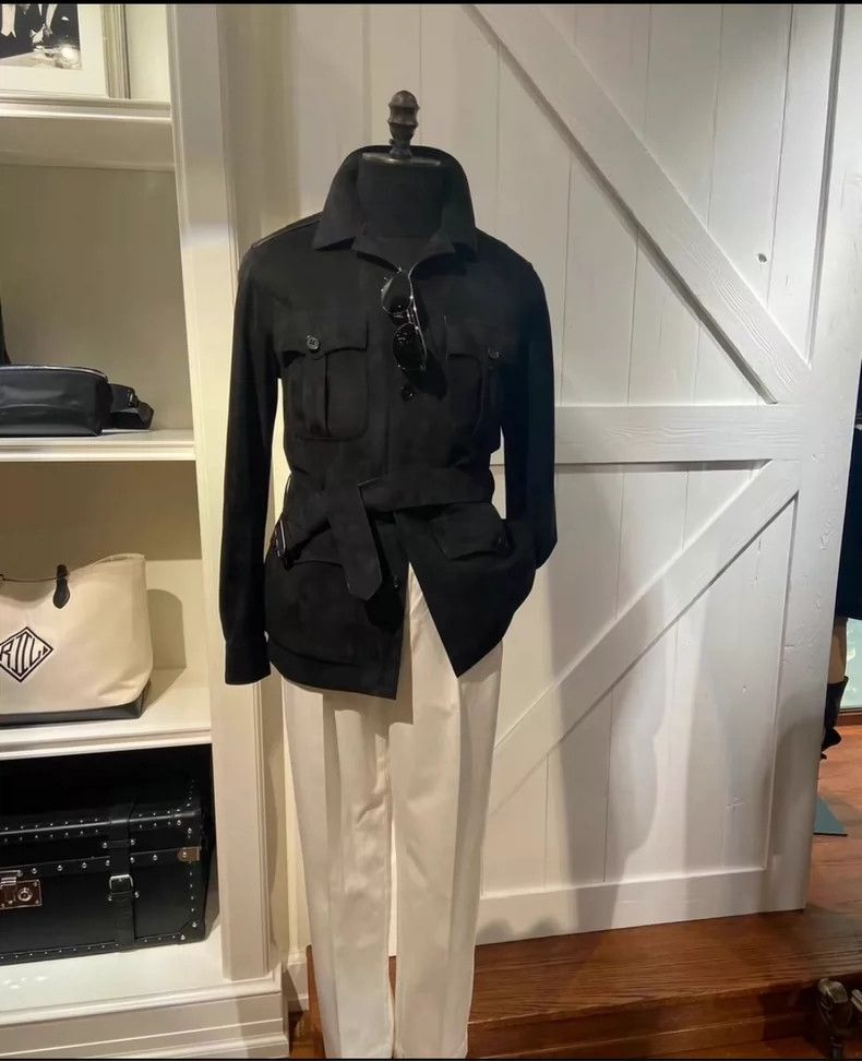 RRL Ralph Lauren RRL Ralph Lauren Hunting jacket and leather jacket Size US XL / EU 56 / 4 - 1 Thumbnail