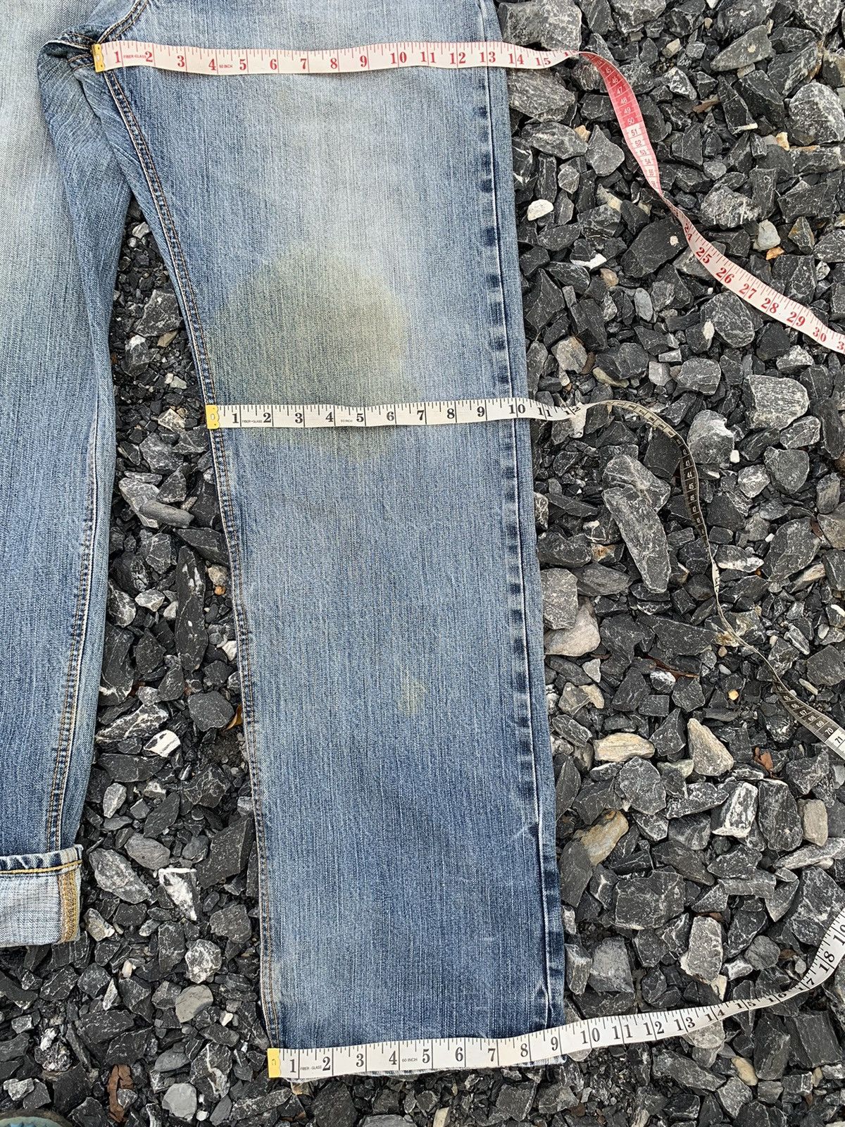 Other VINTAGE EDWIN 505V SELVEDGE FADED JAPANESE DISTRESSED DENIM Size US 38 / EU 54 - 20 Thumbnail
