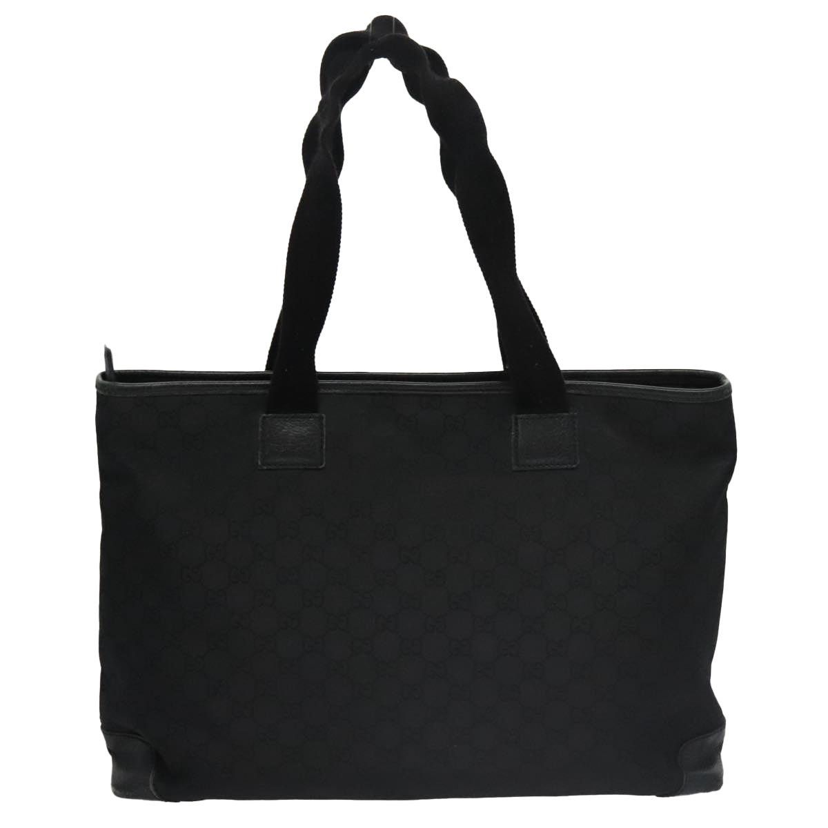 Gucci GUCCI GG Canvas Tote Bag Outlet Black Silver Size ONE SIZE - 3 Thumbnail