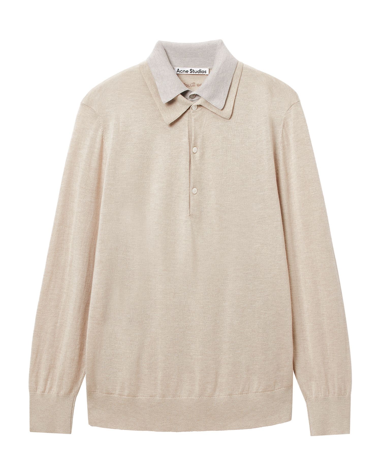Acne Studios Acne Studios Pair Layer Lapel Knit Top Size XS / US 0-2 / IT 36-38 - 1 Thumbnail