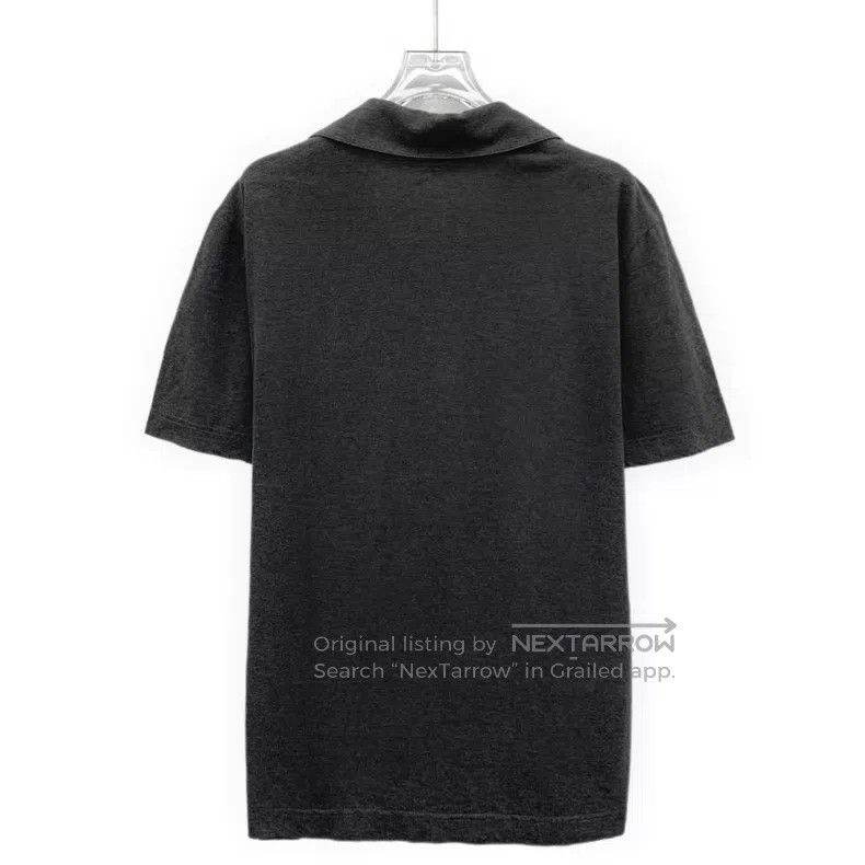 Louis Vuitton Louis Vuitton Dark grey logo presbyopic cotton lapel short Size US M / EU 48-50 / 2 - 2 Thumbnail
