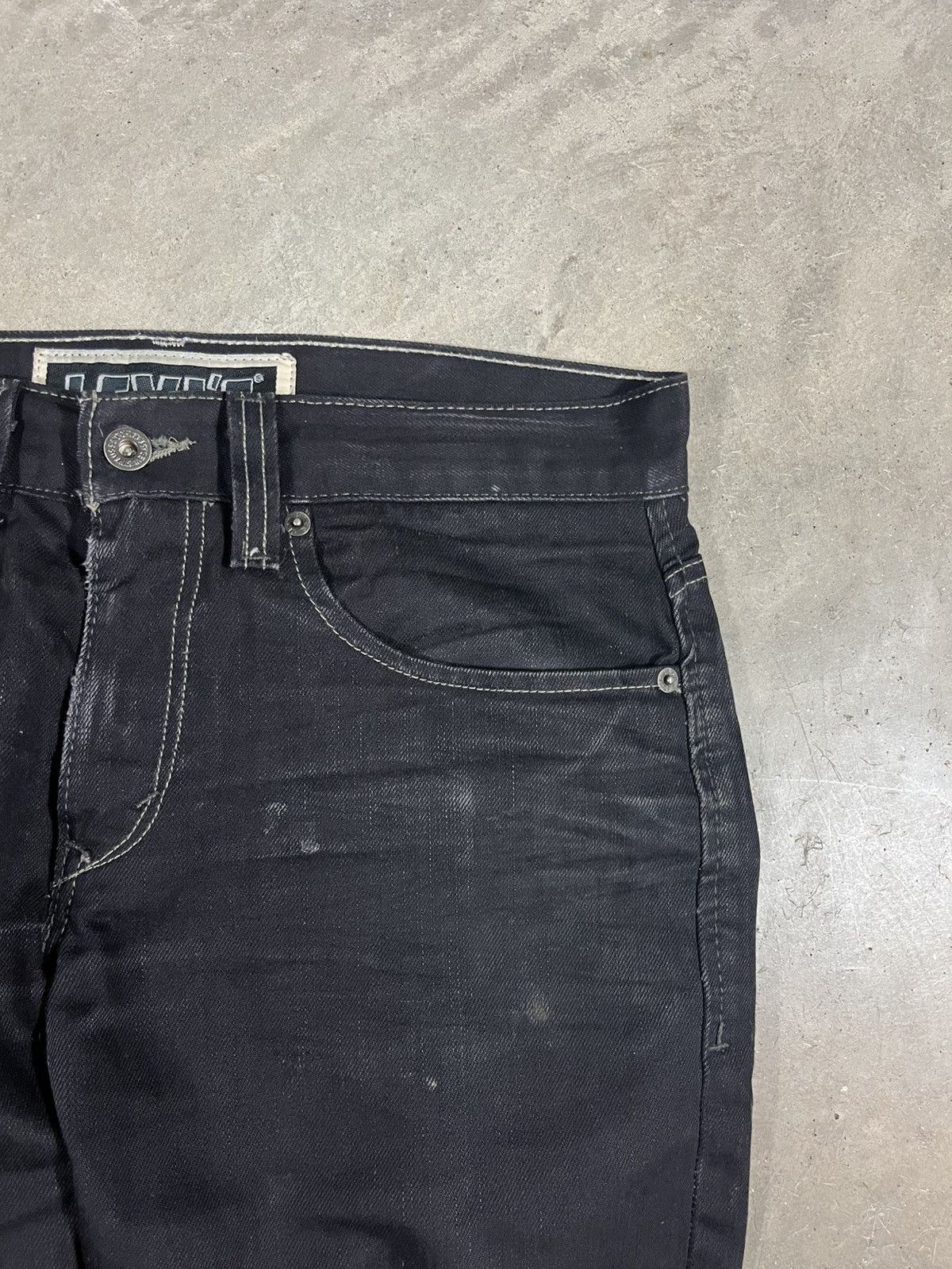 Levi's Vintage Levis 511 Faded Black Skinny Jeans Size US 32 / EU 48 - 3 Thumbnail