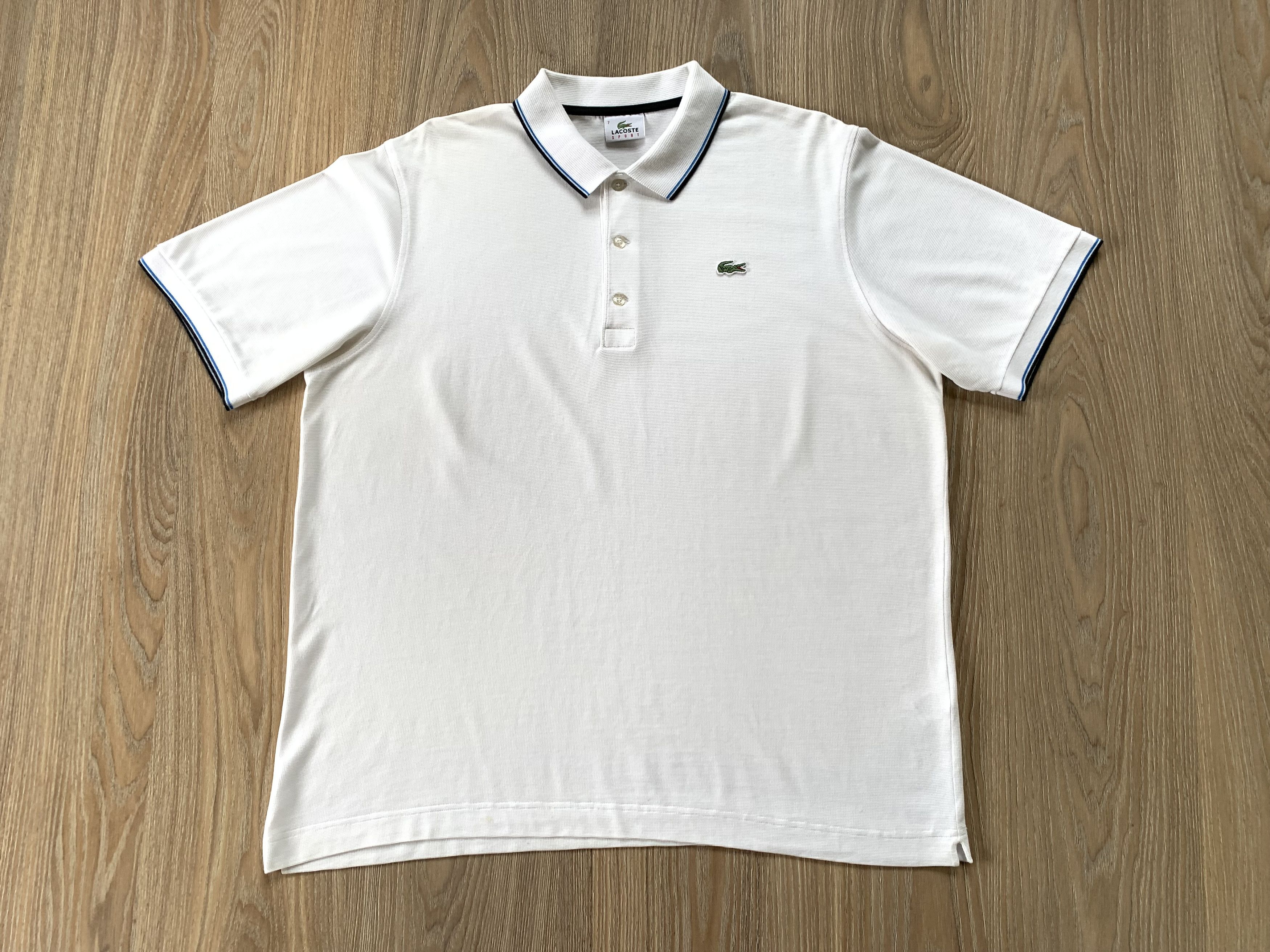 Lacoste × Vintage Vintage Lacoste Sport White Polo Size US L / EU 52-54 / 3 - 2 Thumbnail