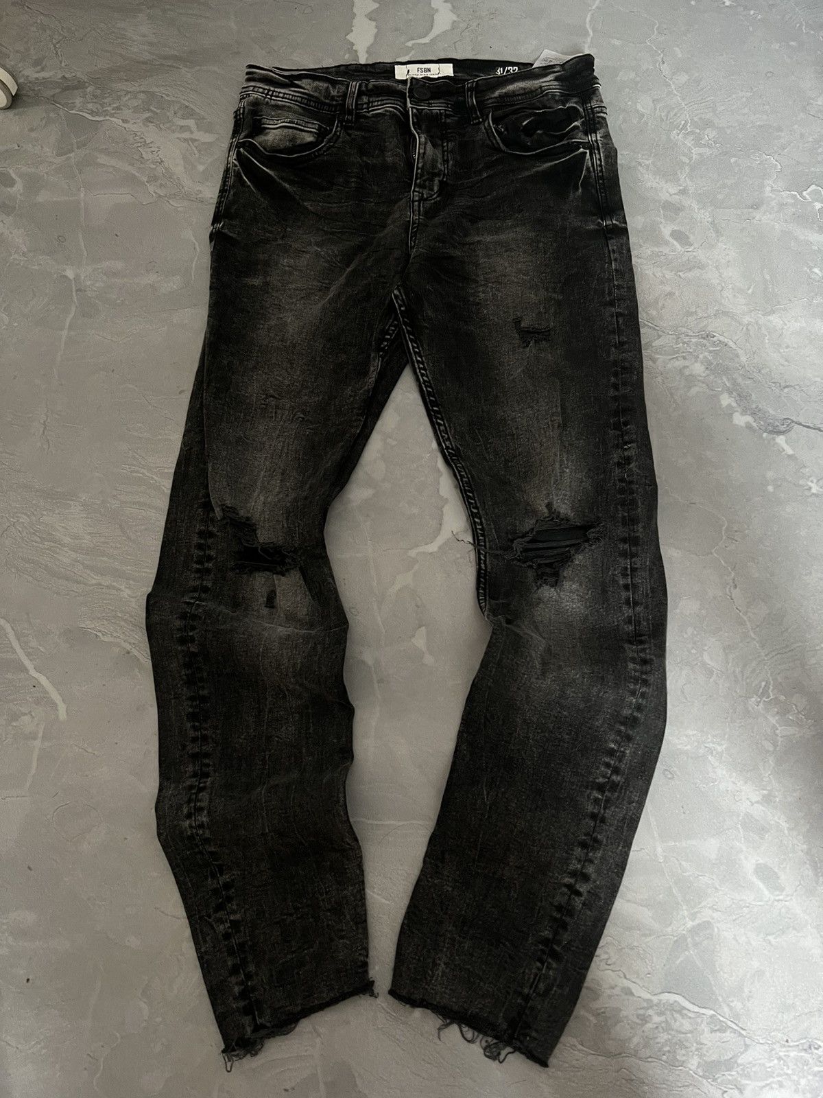 Japanese Brand Vintage Faded Skinny Underground / Balenciaga Style Retro 90 Size US 30 / EU 46 - 2 Thumbnail