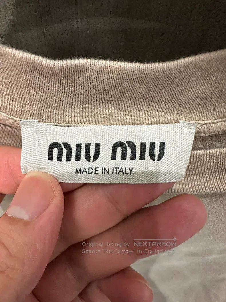 Miu Miu Miu Miu Beige Short Sleeve Size US M / EU 48-50 / 2 - 4 Thumbnail