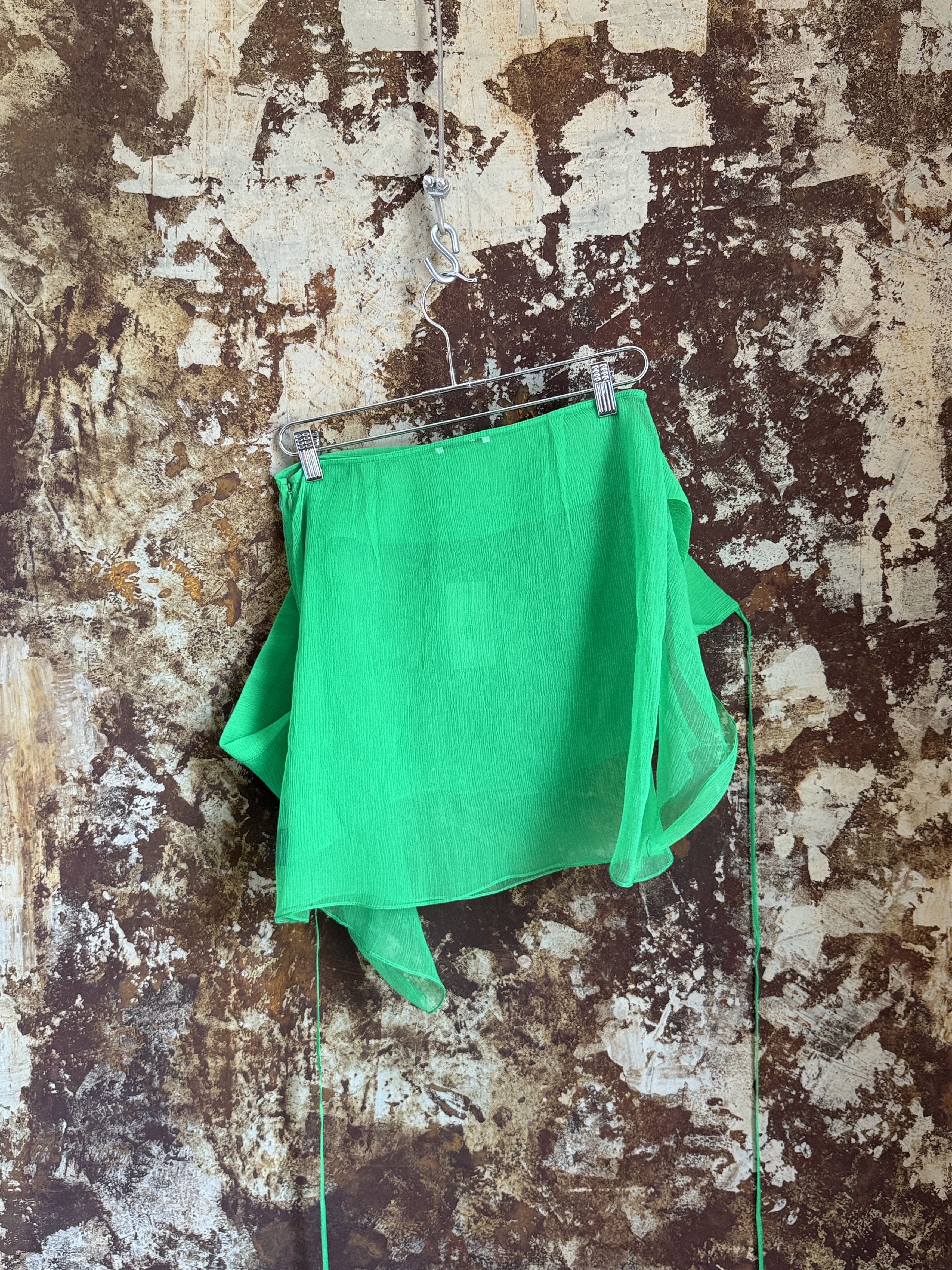 Other $530 NWT SUPRIYA LELE SILK WRAP MINI SKIRT Size 30" / US 8 / IT 44 - 7 Thumbnail