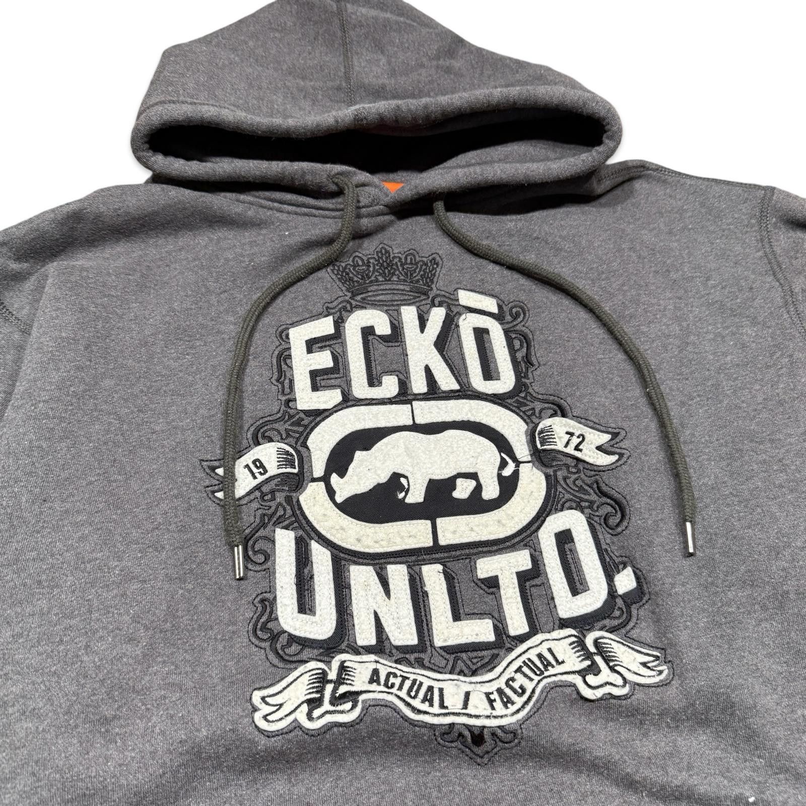 Ecko Unltd. Ecko Unltd. Rhino Dark Gray Y2K Hoodie Size US L / EU 52-54 / 3 - 2 Thumbnail