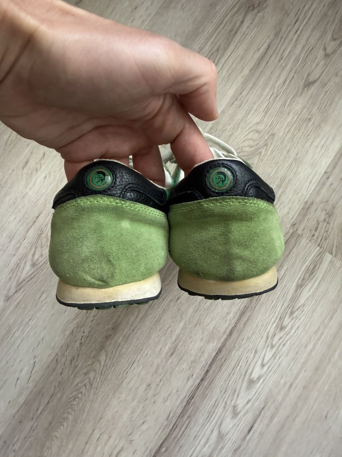 Diesel Vintage Diesel 978 Archive Runner Sneakers Green Y2K Nylon Size US 10.5 / EU 43-44 - 10 Thumbnail