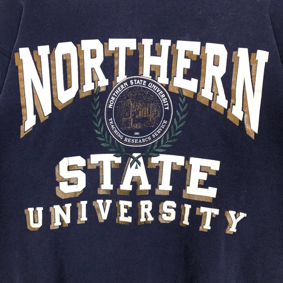 NCAA Vintage 90s Northern State University Wolves Sweatshirt Size US M / EU 48-50 / 2 - 6 Thumbnail