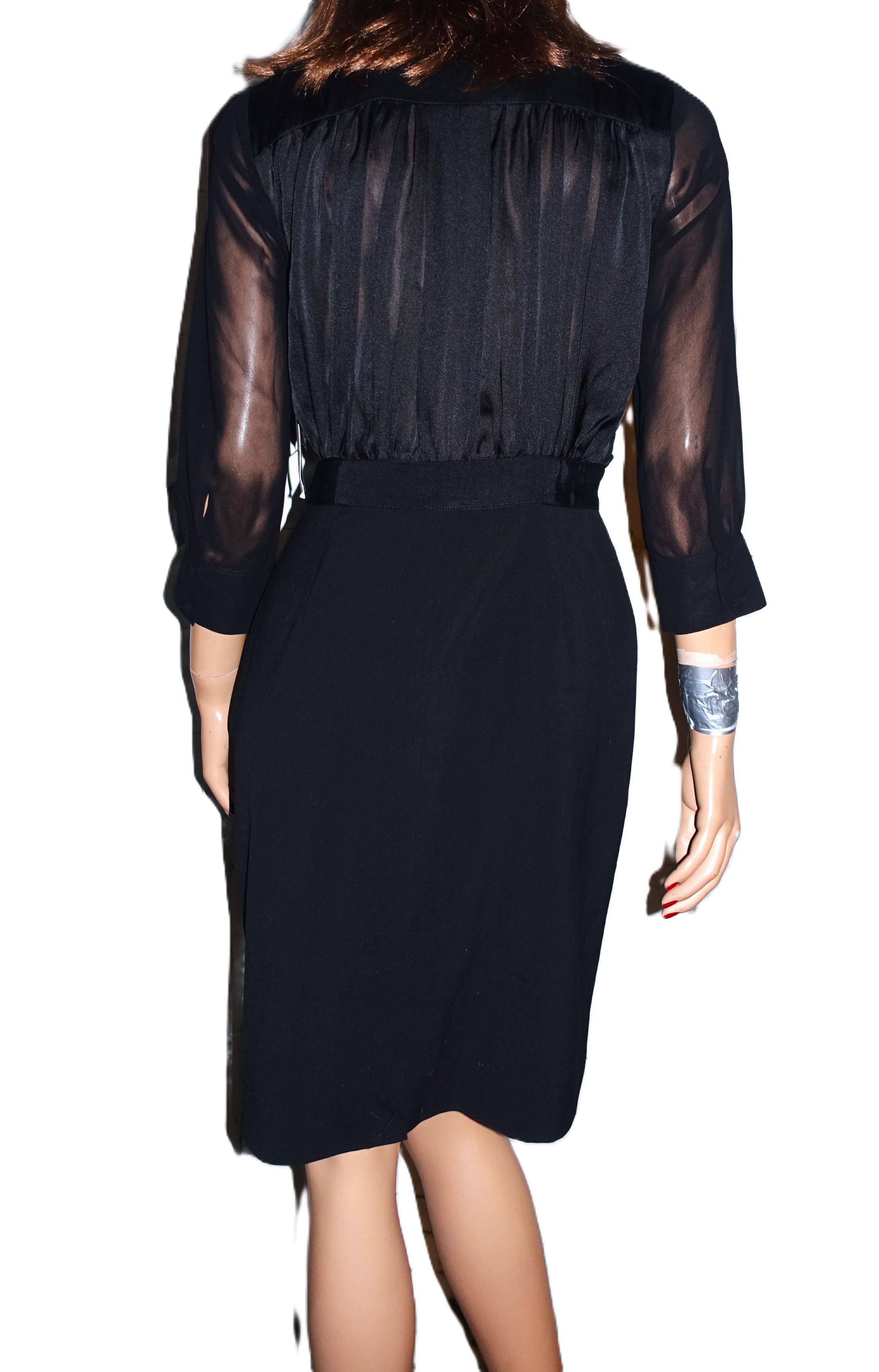 Kenneth Cole Kenneth Cole New York Black Ruffle Dress 4 NWT $150 Size S / US 4 / IT 40 - 5 Thumbnail