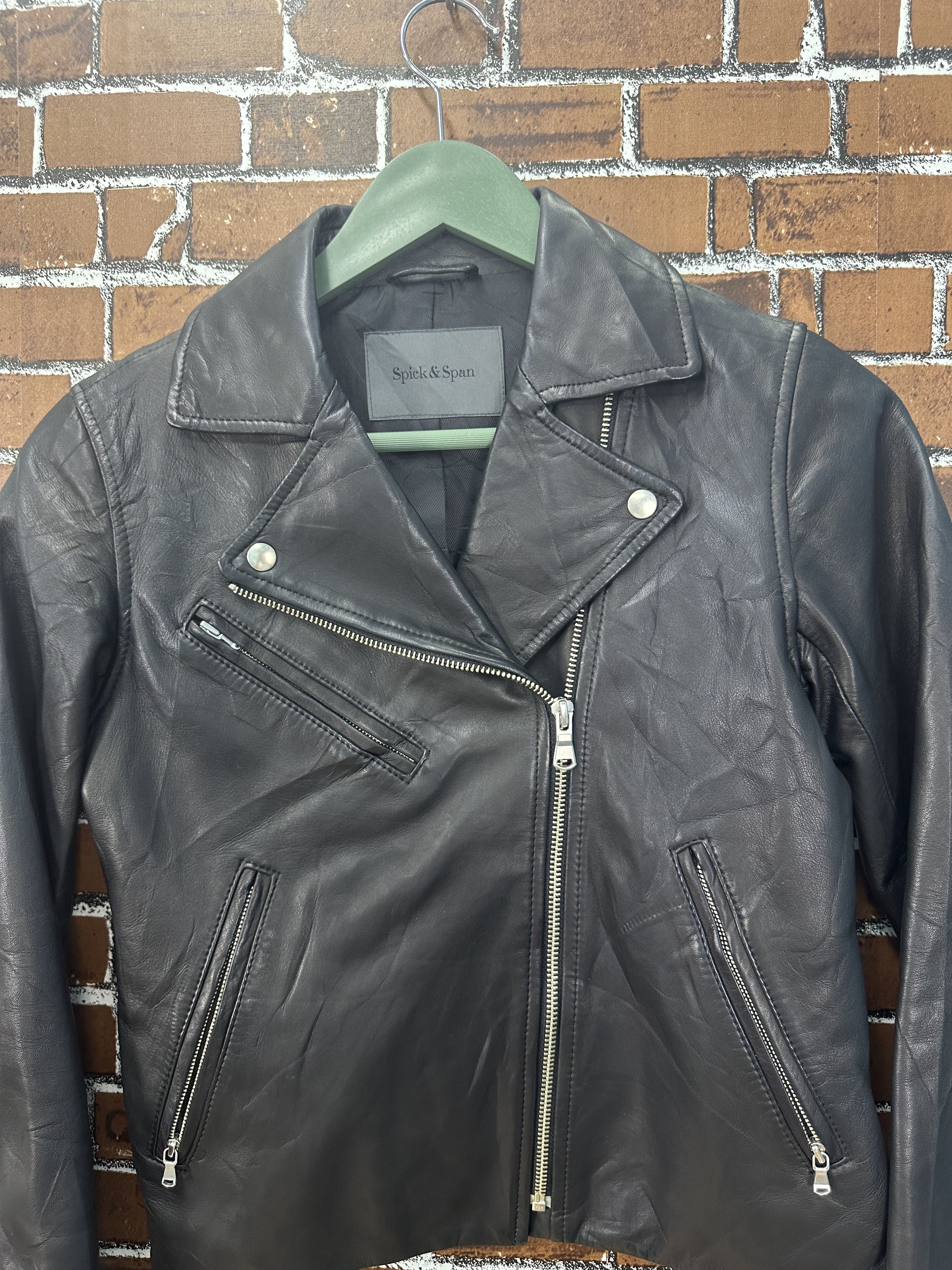 Genuine Leather Sheep Skin Spick Span Woman Leather Jacket Z222 Size XS / US 0-2 / IT 36-38 - 3 Thumbnail